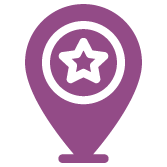 Cartoon map icon